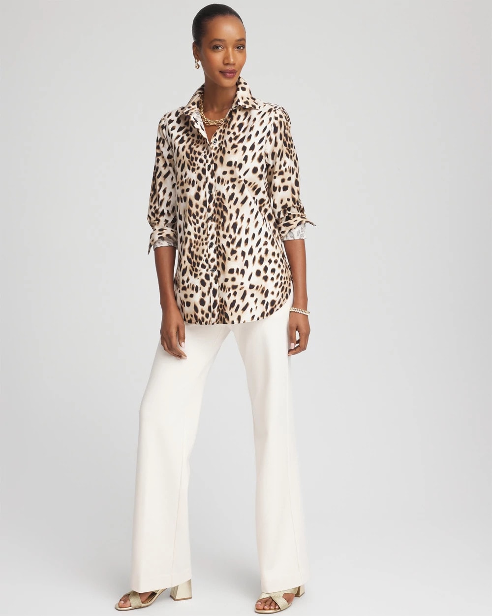 Chico's - No Iron™ Animal Print Shirt