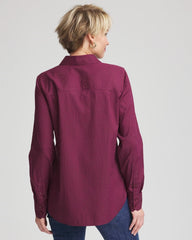 Chico's - No Iron™ Jacquard Chianti Animal-Motif Shirt