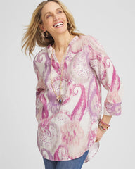 Chico's - No Iron™ Multi Paisley Linen Tunic