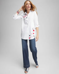 Chico's - No Iron™ Valentine's Day Embroidered Tunic