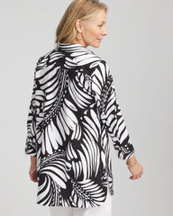 Chico's - No Iron™ Printed Palms Button Down Tunic