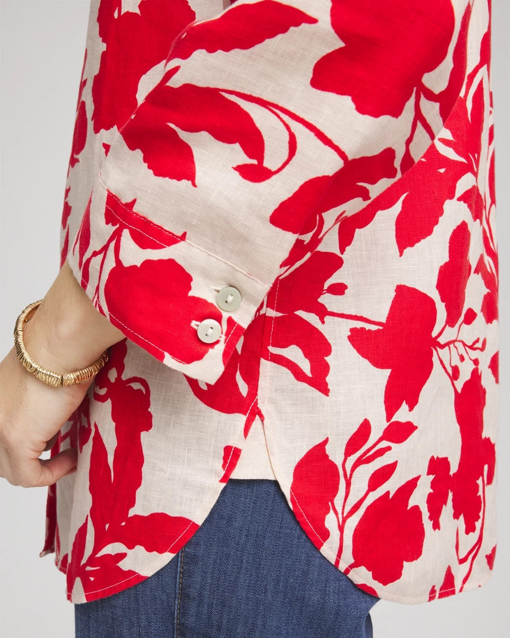 Chico's - No Iron™ Floral Linen Shirt