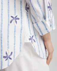Chico's - No Iron™ Palm Striped Sateen Shirt