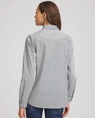 Chico's - No Iron™ Colorblock Striped Shirt