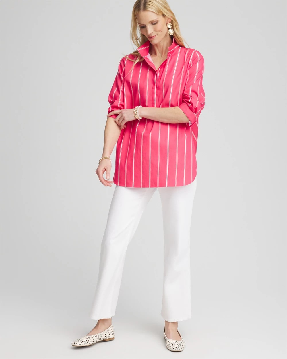 Chico's - No Iron™ Stretch Stripe Tunic
