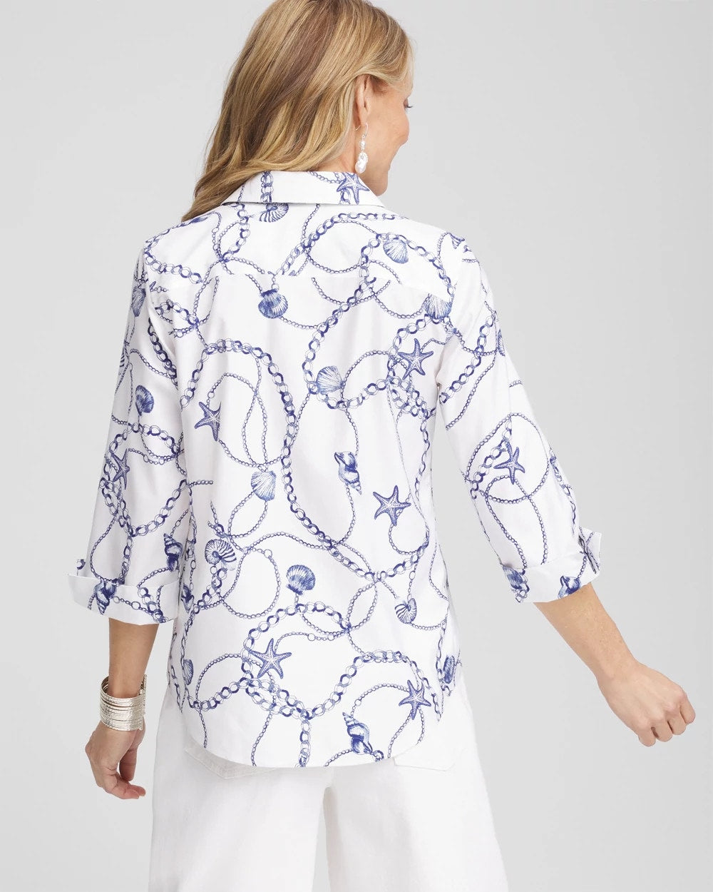 Chico's - No Iron™ Seashell Tie-Front Top