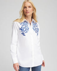 Chico's - No Iron™ Wildflower Embroidered Shirt