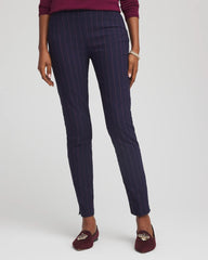 Chico's - Pinstriped Brigitte™ Slim Pull-On Ankle Pants