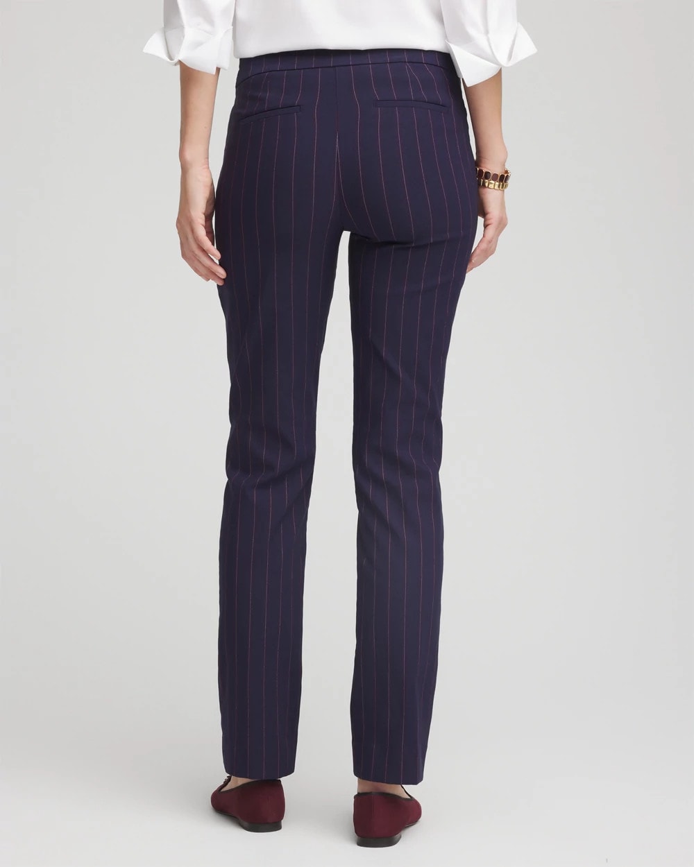 Chico's - Shadow Stripe Brigitte™ Slim Pull-On Pants