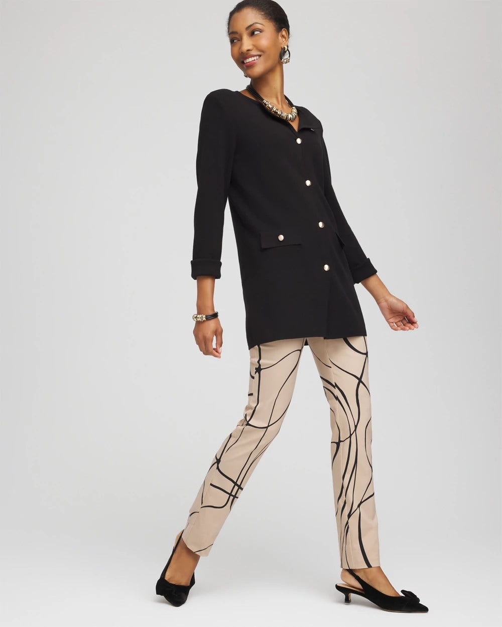 Chico's - Brigitte™ Golden Leaf Slim Full-Length Pants