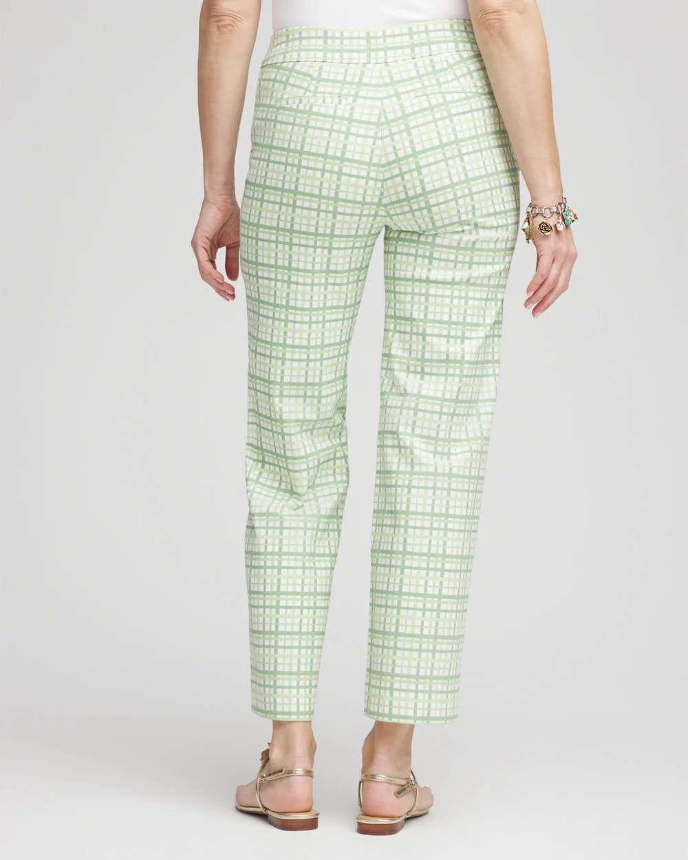 Chico's - Brigitte™ Wide Leg Plaid Cropped Pants
