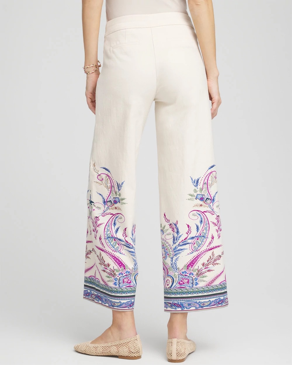 Chico's - Brigitte™ Paisley Wide-Leg Cropped Pants