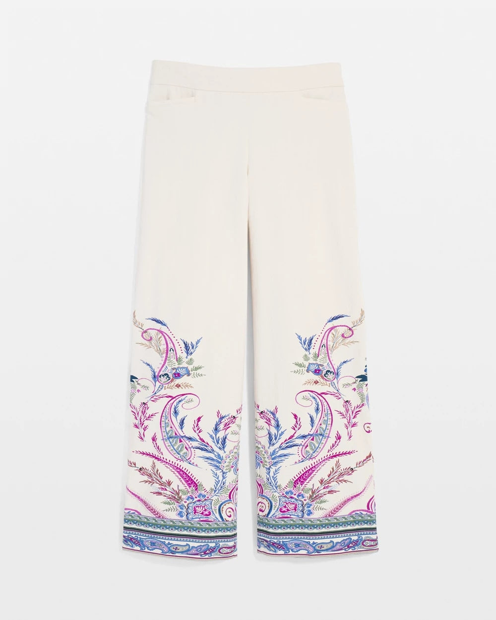Chico's - Brigitte™ Paisley Wide-Leg Cropped Pants
