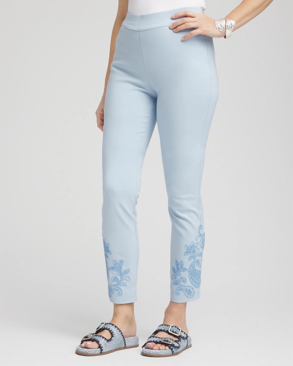 Chico's - Brigitte™ Embroidered Ankle Pants
