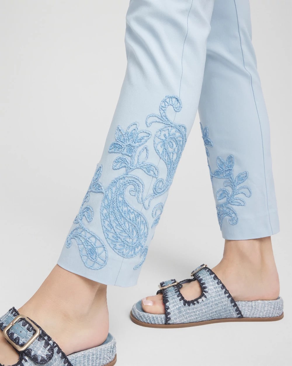 Chico's - Brigitte™ Embroidered Ankle Pants