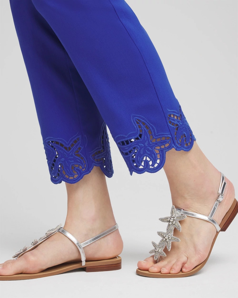 Chico's - Brigitte™ Pull-On Cutwork Cropped Pants