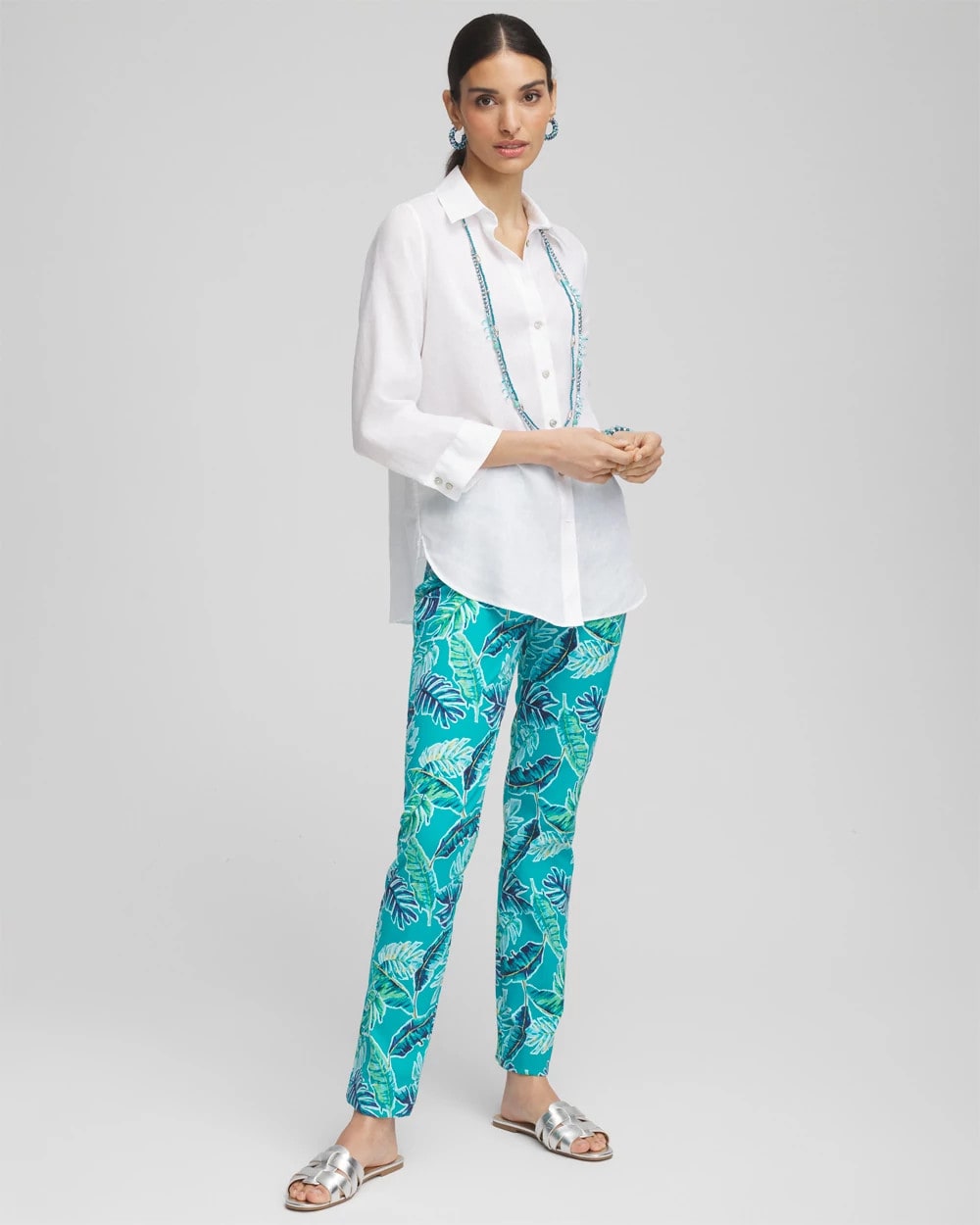 Chico's - Brigitte™ Tropical  Slim Leg Pants