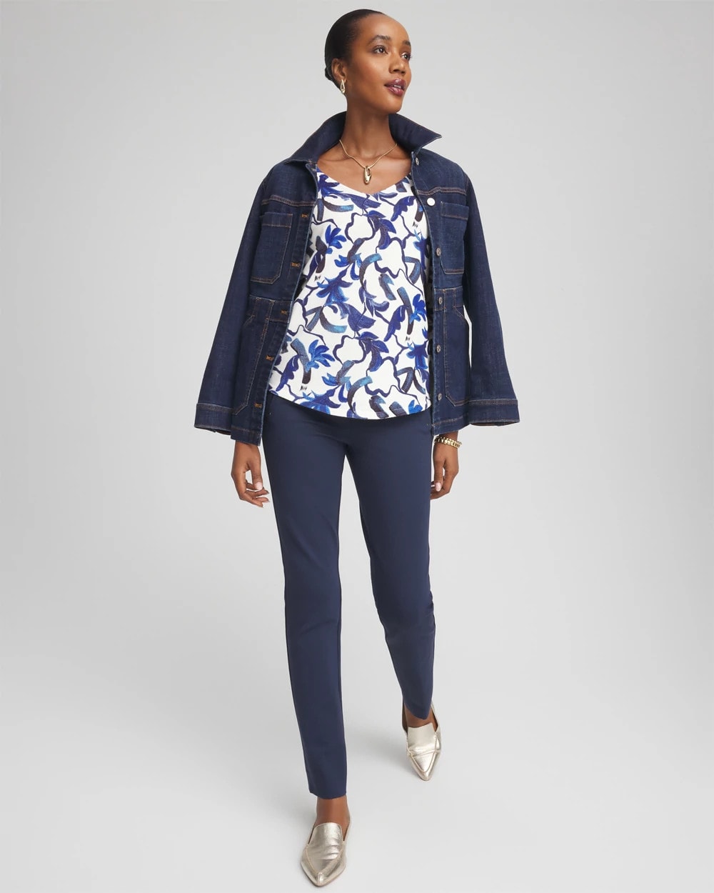 Chico's - Juliet Slim Trim Detail Ankle Pants