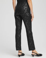 Chico's - Juliet Black Foiled  Slim Ankle Pants