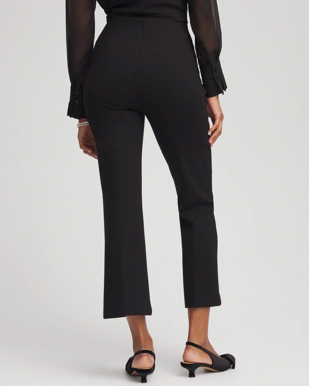 Chico's - Juliet Feathered Flared Cropped Pants