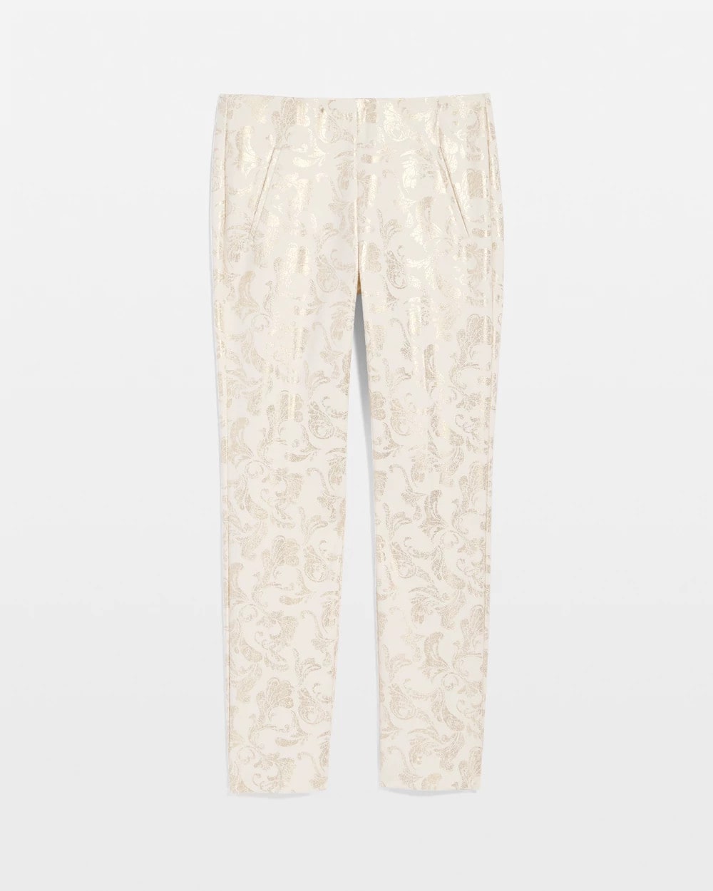 Chico's - Juliet Golden Foiled Slim Ankle Pants