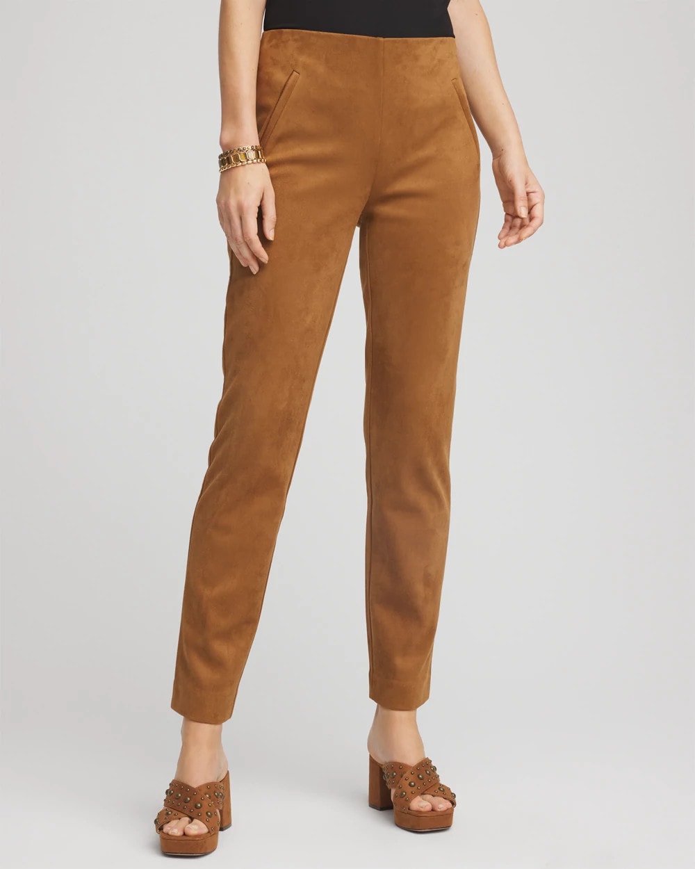 Chico's - Faux Suede Juliet Slim Ankle Pants