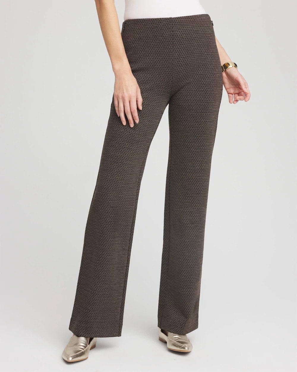 Chico's - Juliet Jacquard Full-Length Ponte Pants