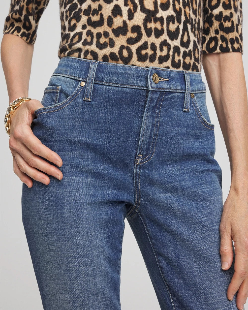 Chico's - Girlfriend Slim Cropped Jeans