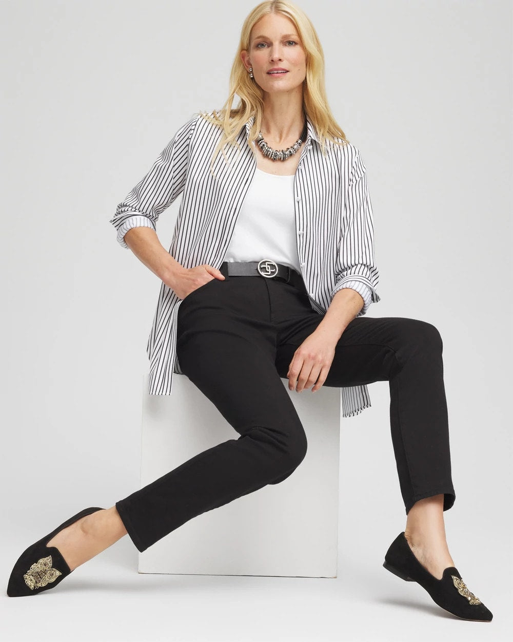 Chico's - Girlfriend Slim Ankle Jeans