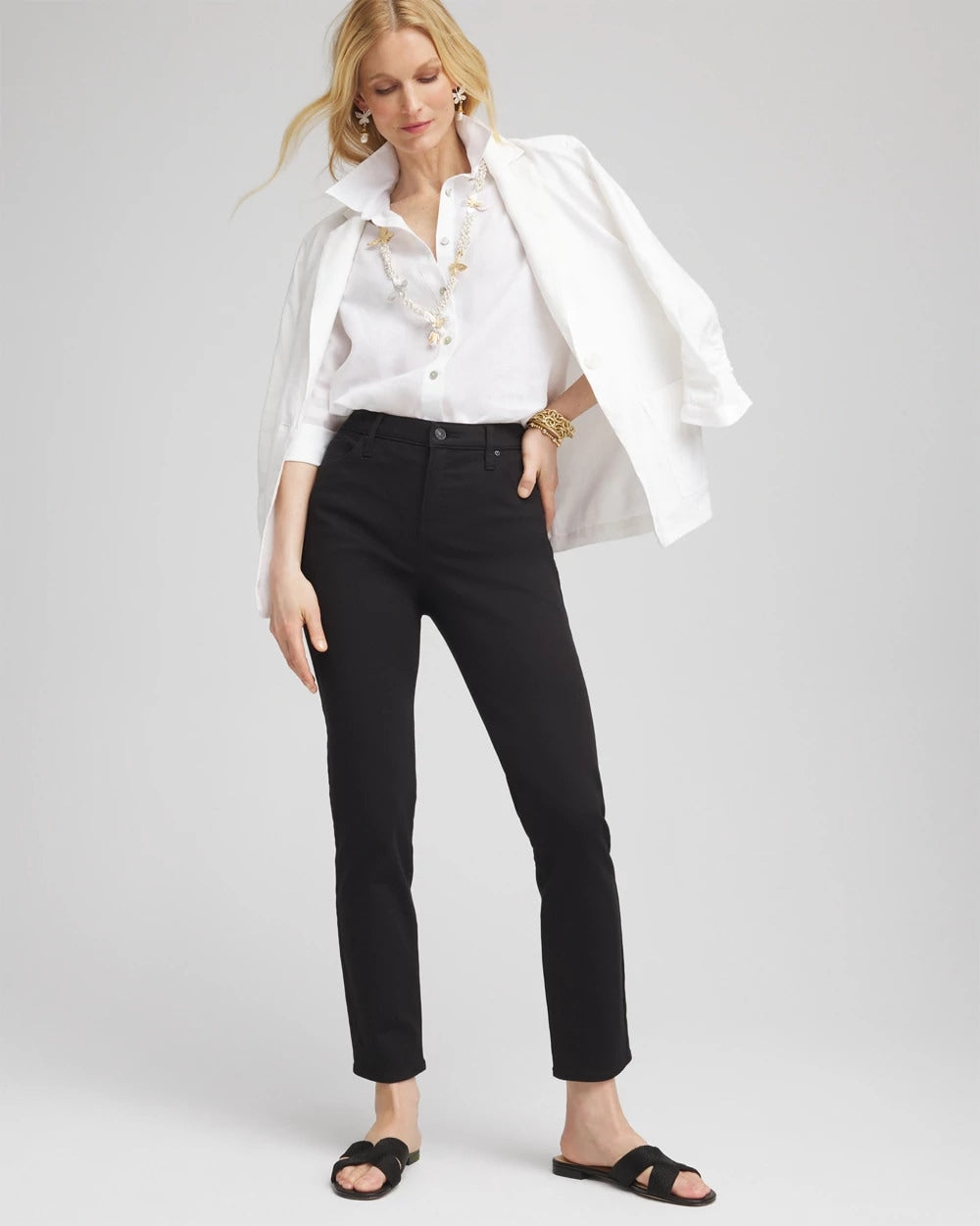 Chico's - Girlfriend Slim Ankle Jeans