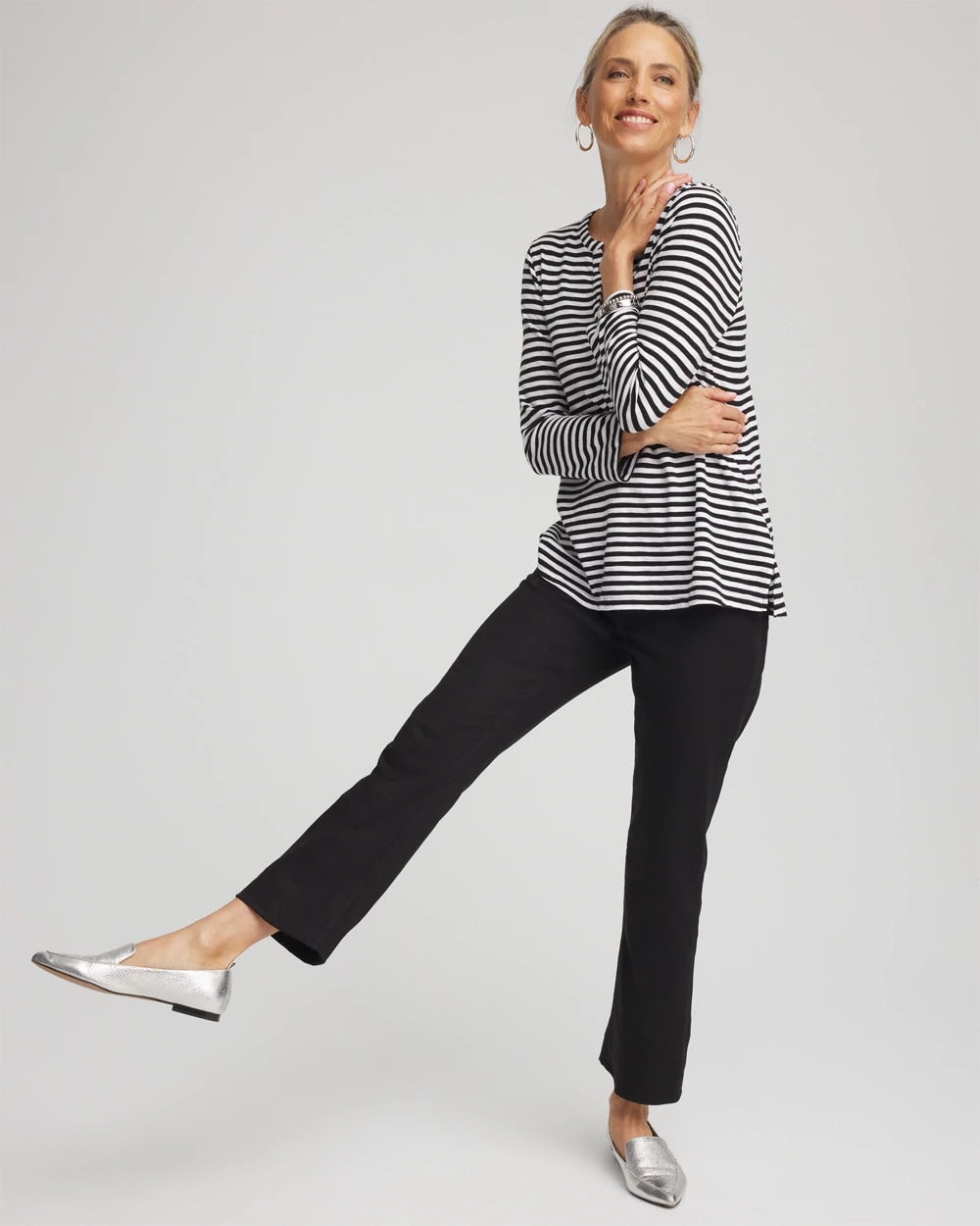 Chico's - Cropped Girlfriend Kick-Flare Jeans