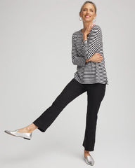 Chico's - Cropped Girlfriend Kick-Flare Jeans