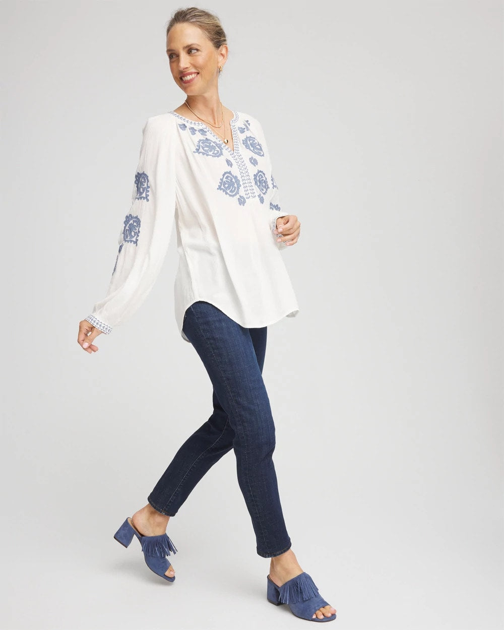 Chico's - Girlfriend Slim Ankle Jeans