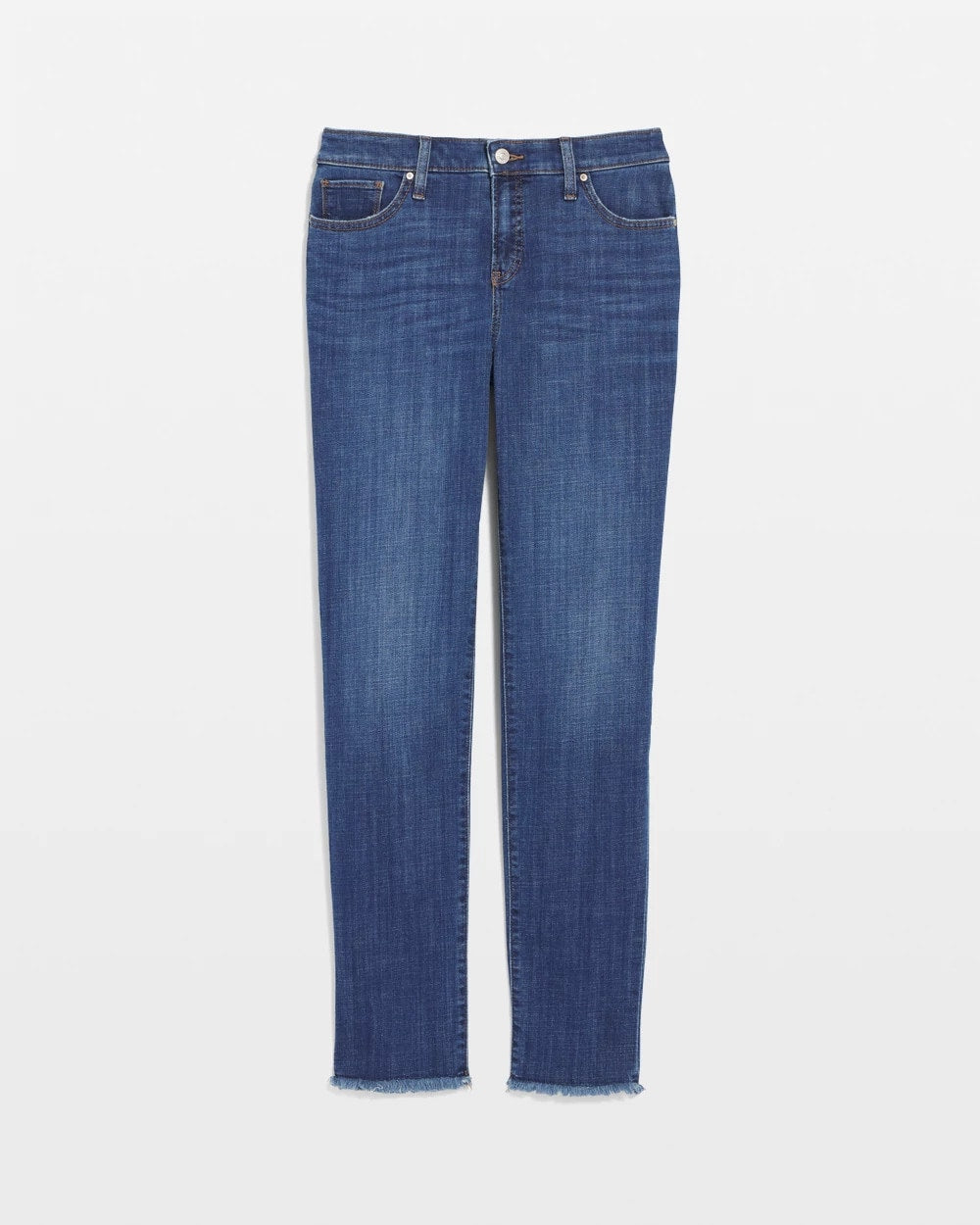 Chico's - Girlfriend Slim Frayed Ankle Jeans