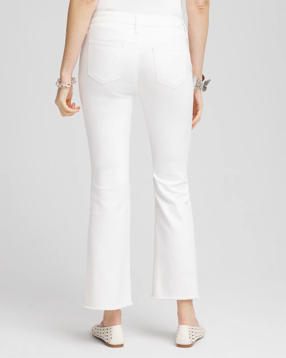 Chico's - No-Stain Girlfriend Frayed Flared Jeans