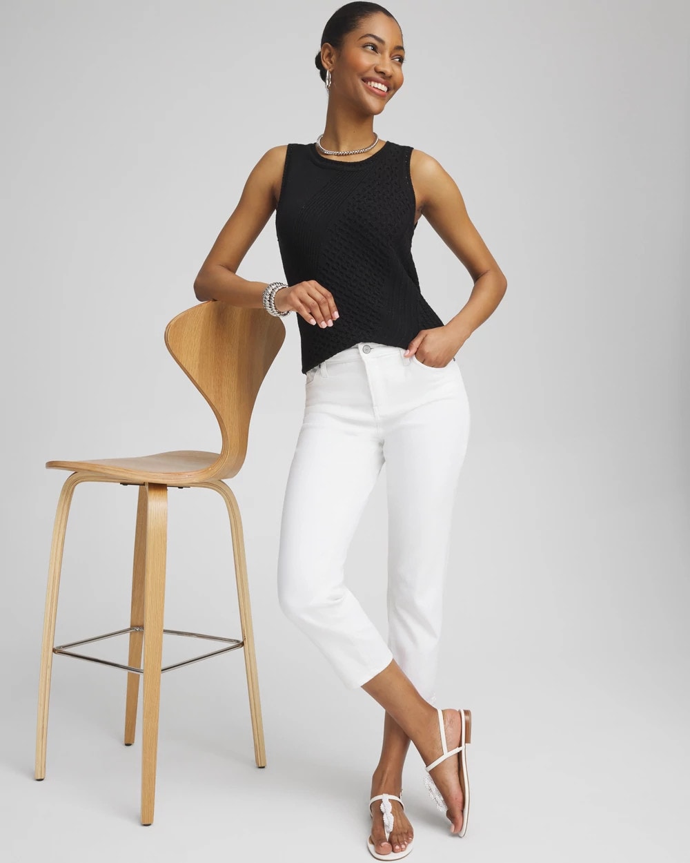 Chico's - No Stain Girlfriend Cropped Jeans
