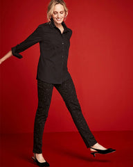 Chico's - Stone Embellished Girlfriend Slim Ankle Jeans