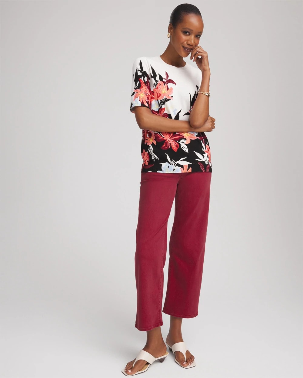 Chico's - Girlfriend Cropped Wide-Leg Jean