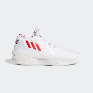 adidas DAME 8 Shoes | White-Red | Men's