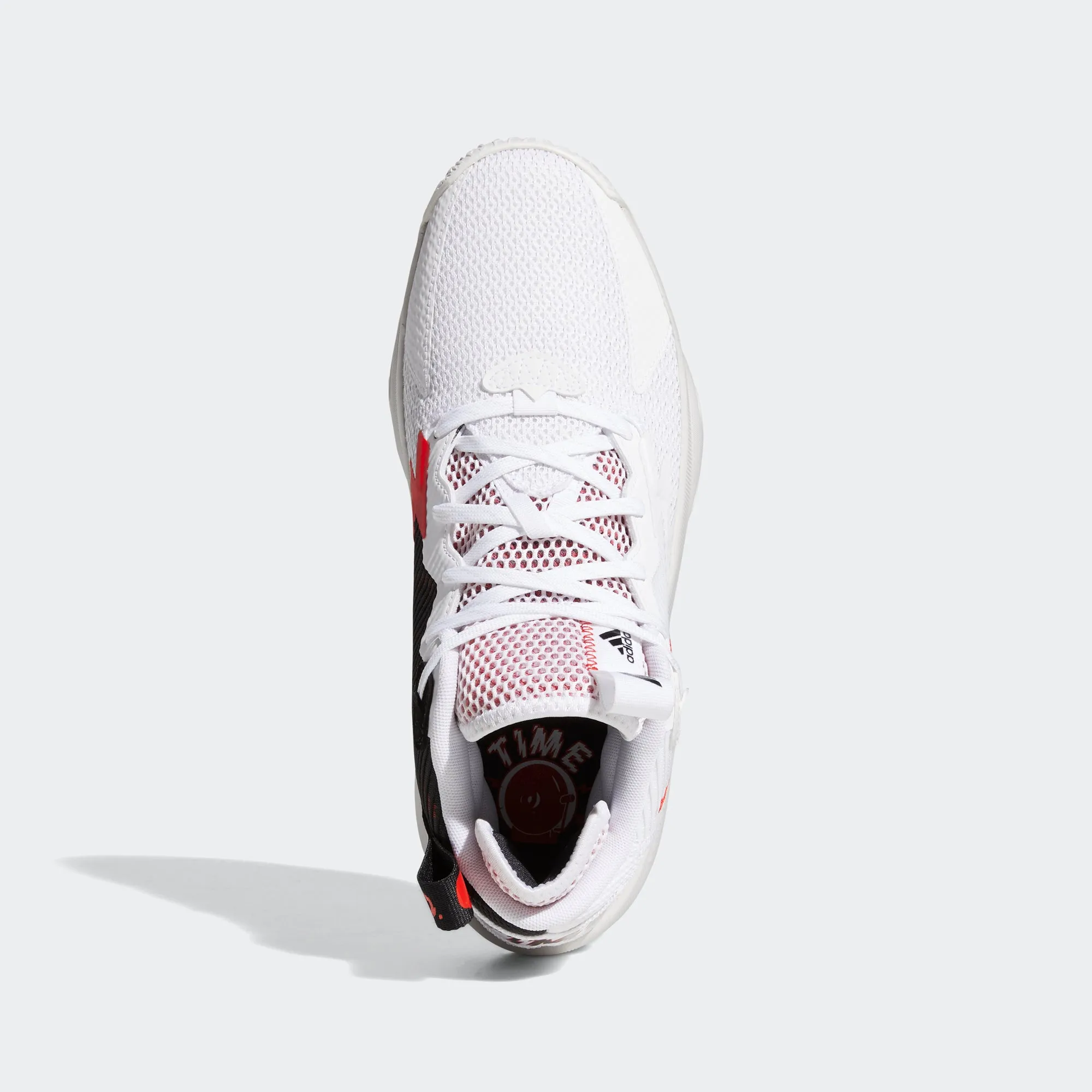 adidas DAME 8 Shoes | White-Red | Men's