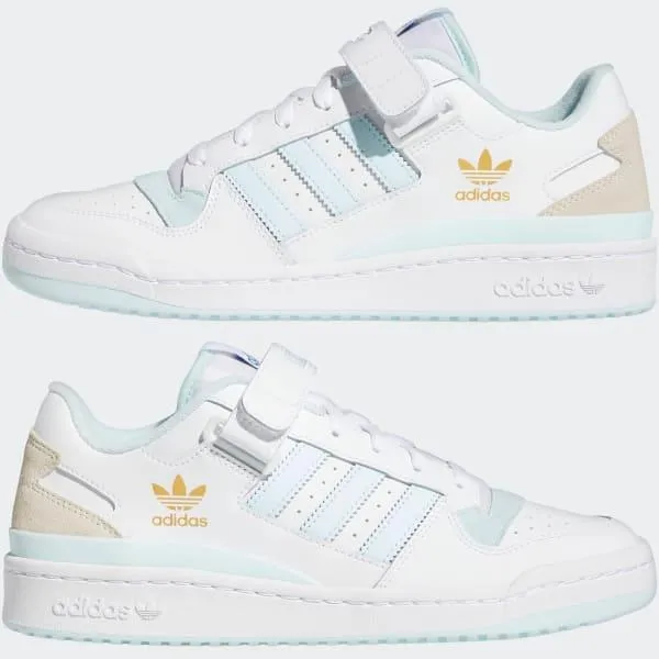 Adidas Men's Forum Low - White / Almost Blue / Chalk White