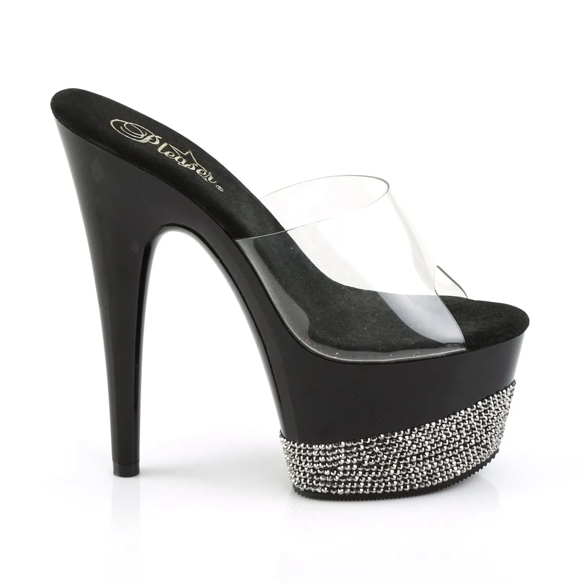 ADORE-701-3 Clear/Black-Pewter Rhinestones