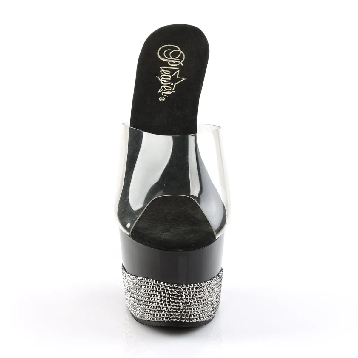 ADORE-701-3 Clear/Black-Pewter Rhinestones