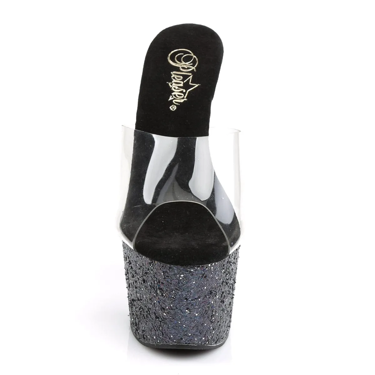 ADORE-701LG Clear/Black Hologram Glitter