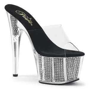 ADORE-701SRS Clear/Black Simulated Rhinestones