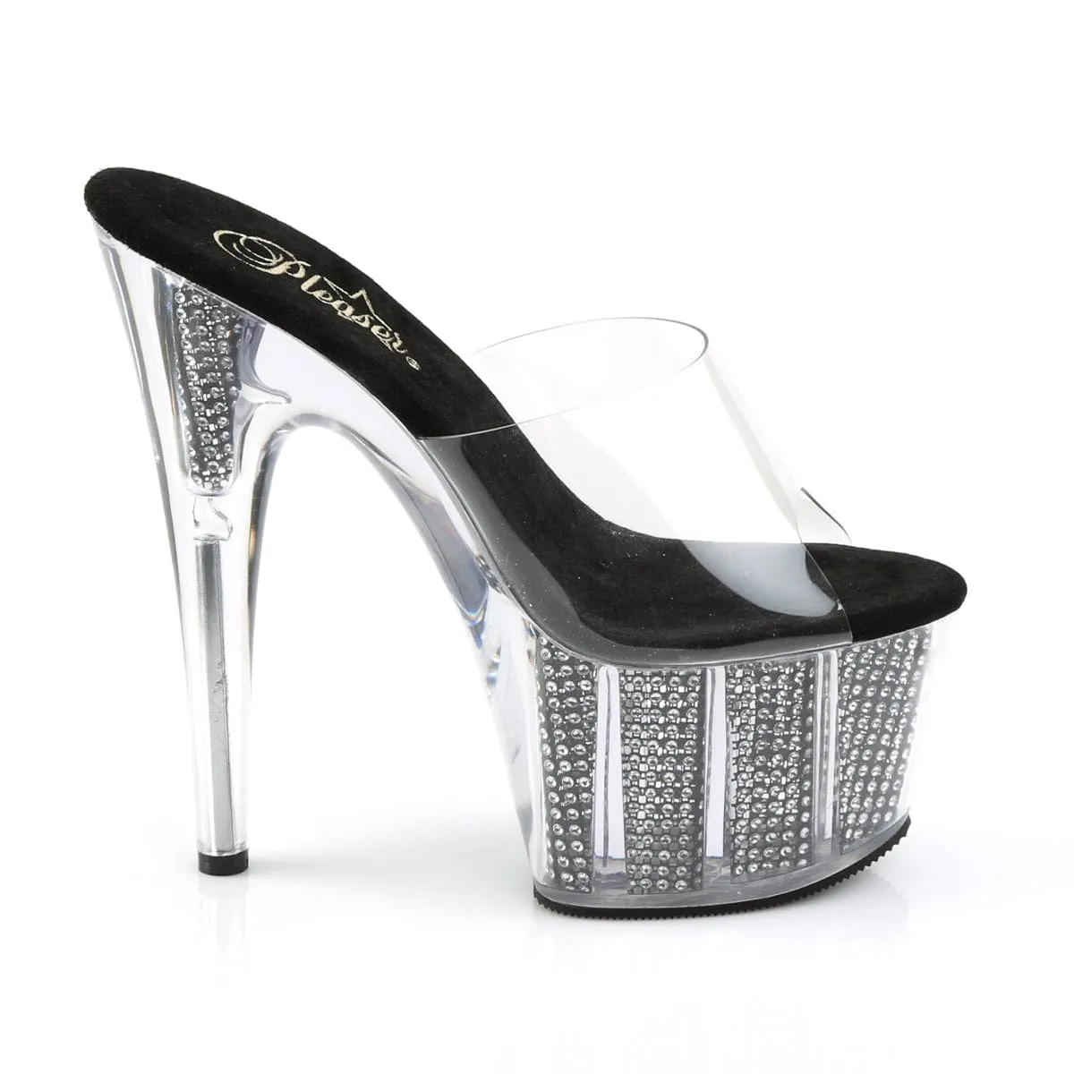 ADORE-701SRS Clear/Black Simulated Rhinestones