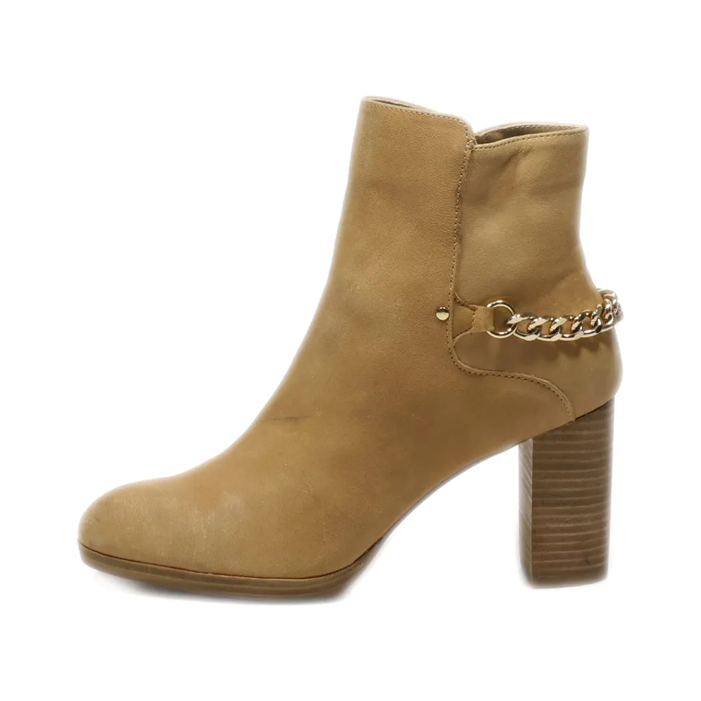 Adrienne Vittadini Mid-Calf Nubuck Brown Colour For Women