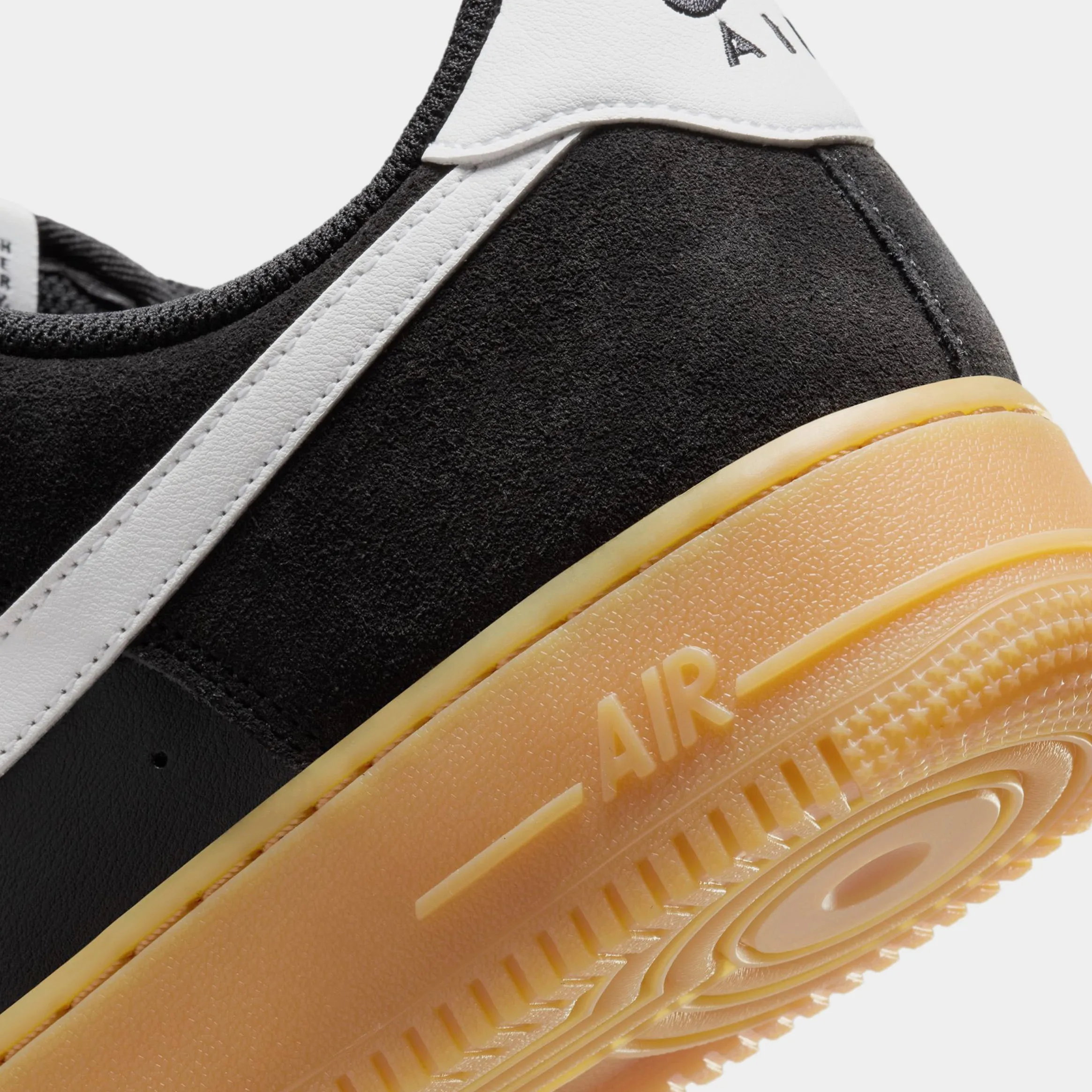 Air Force 1 '07 LV8 Gum Pack Mens Basketball Shoes (Black/Summit White/Gum Light Brown)