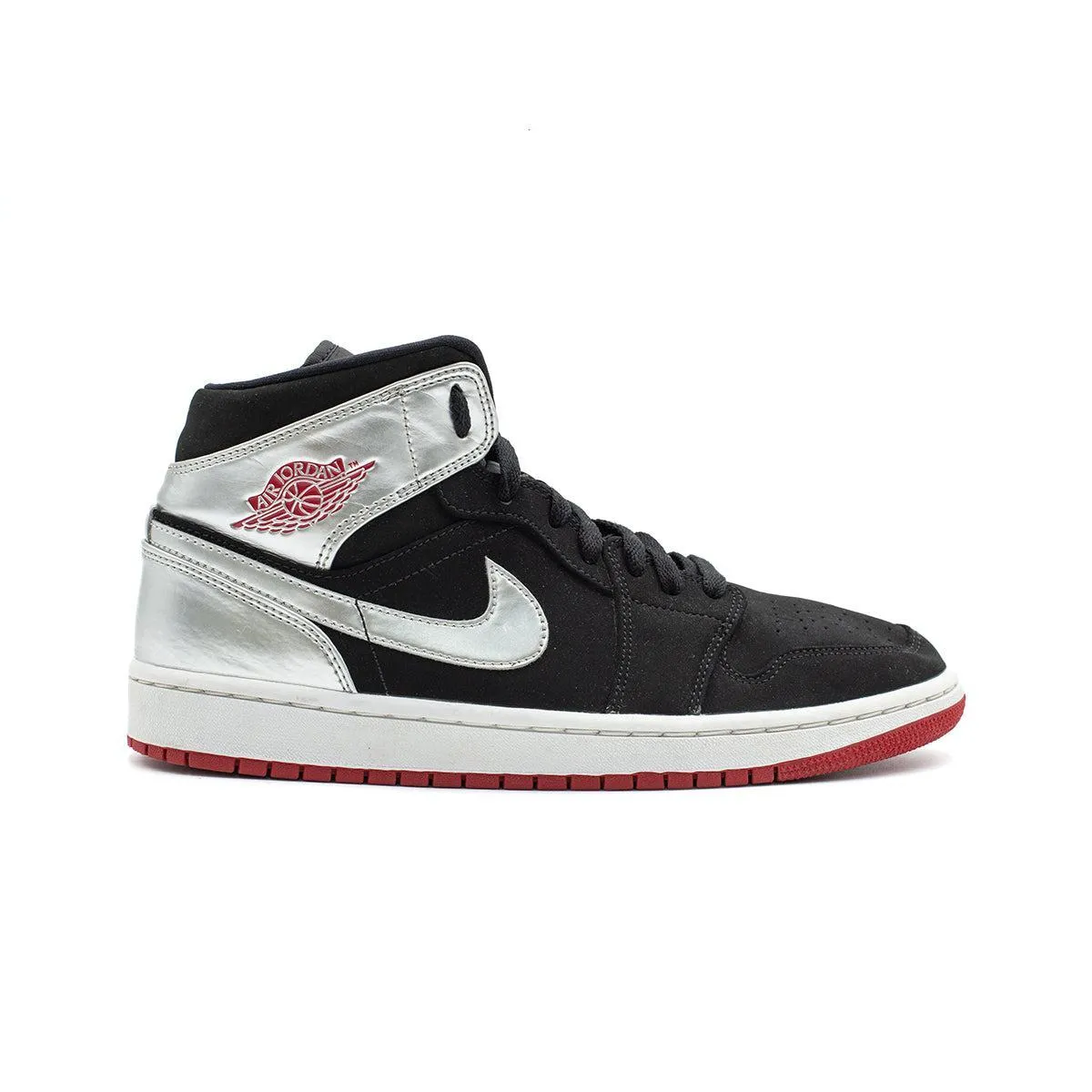 Air Jordan 1 High-Top Sneakers Fabric Black Colour For Men