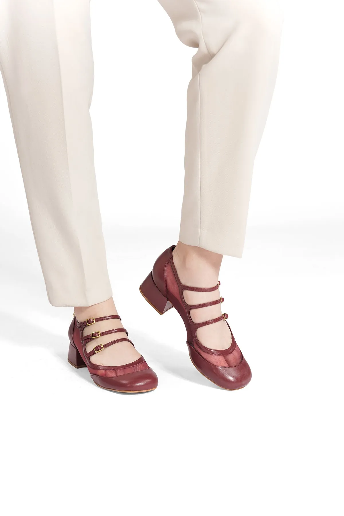 Alice Pumps - Burgundy